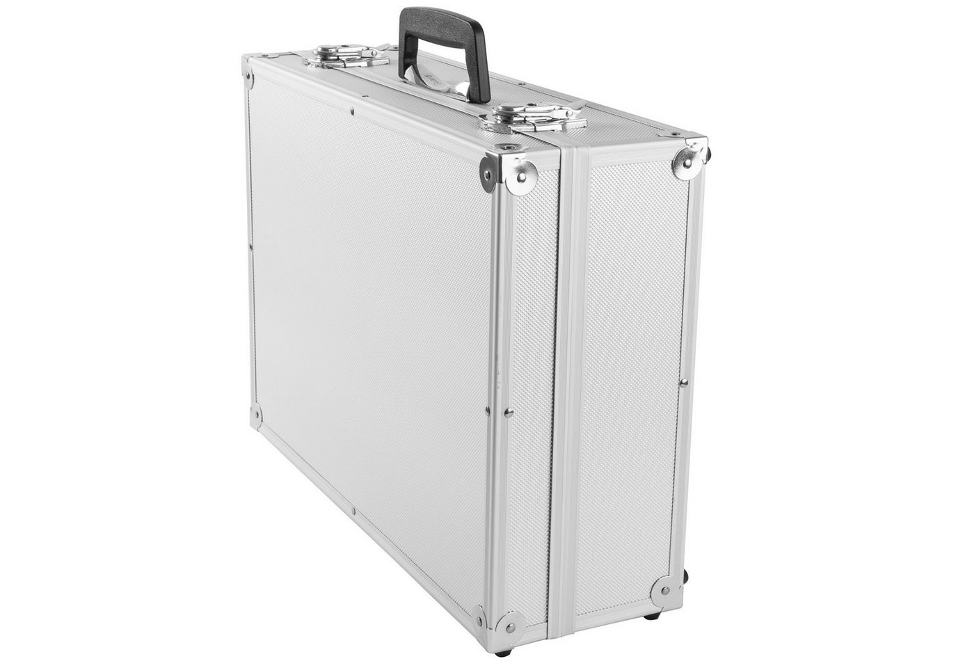 BRUBAKER Koffer Transportkoffer aus Aluminium - Fotokoffer mit Schaumstoff, keine Rollen, Abschließbarer Schutzkoffer Alukoffer für Kameras, Equipment, Werkzeug