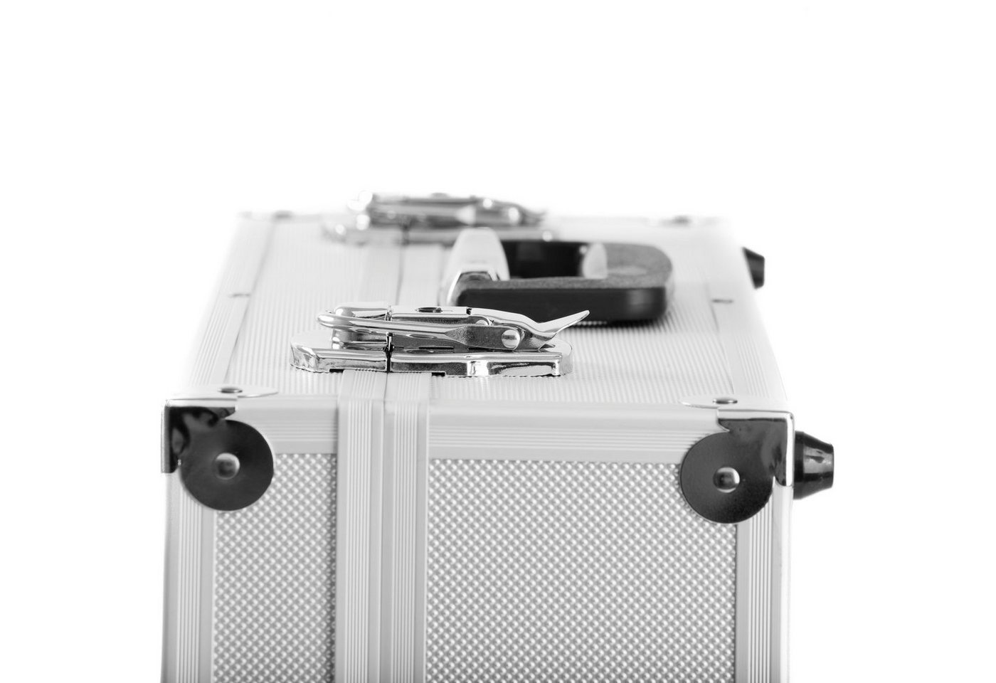 BRUBAKER Koffer Transportkoffer aus Aluminium - Fotokoffer mit Schaumstoff, keine Rollen, Abschließbarer Schutzkoffer Alukoffer für Kameras, Equipment, Werkzeug Bild 5