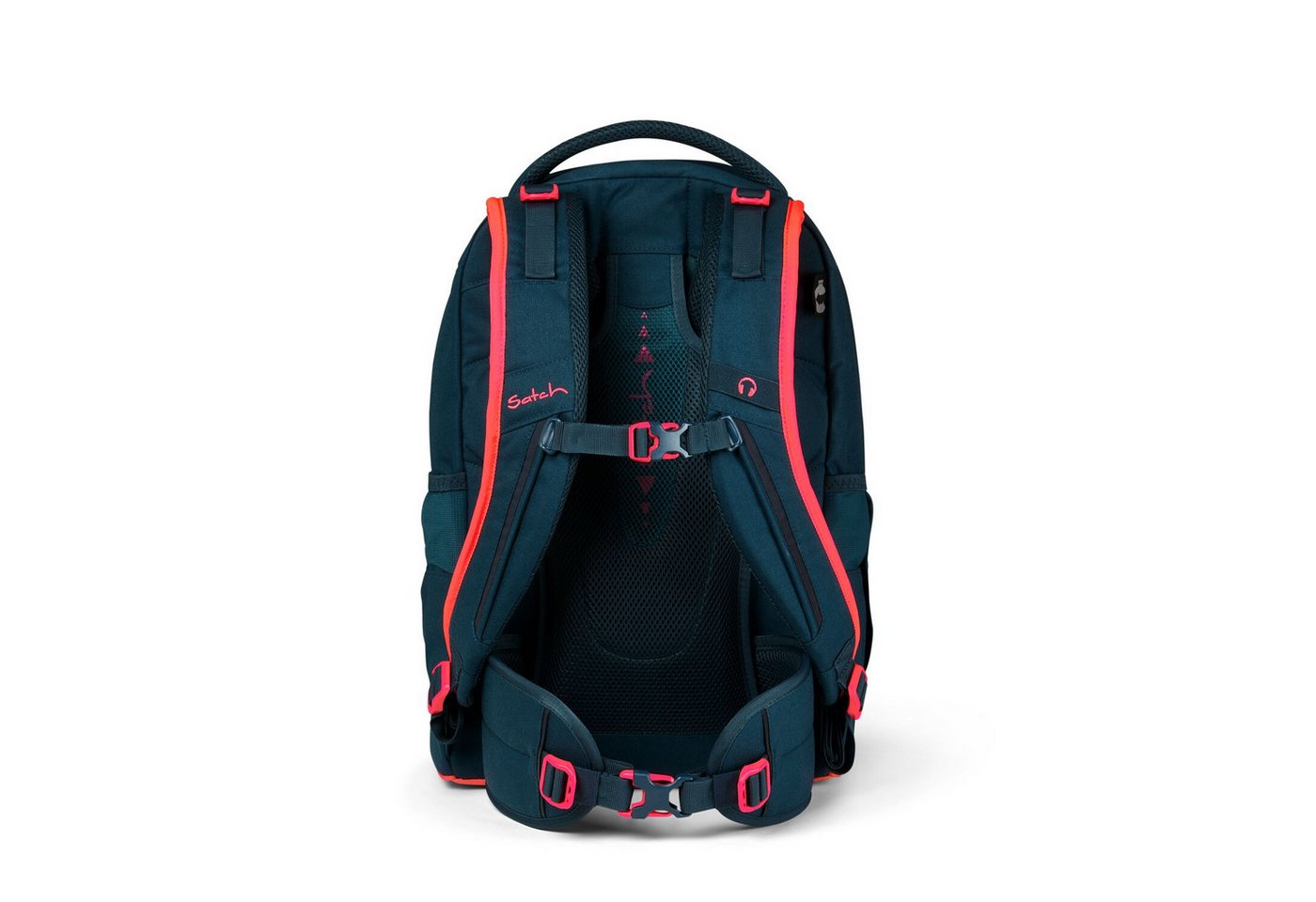 Satch Schulranzen Schulrucksack-Set PACK Pink Phantom 2-teilig (2-teilig), Laptop-Fach, Your-Size-System, Schulranzen