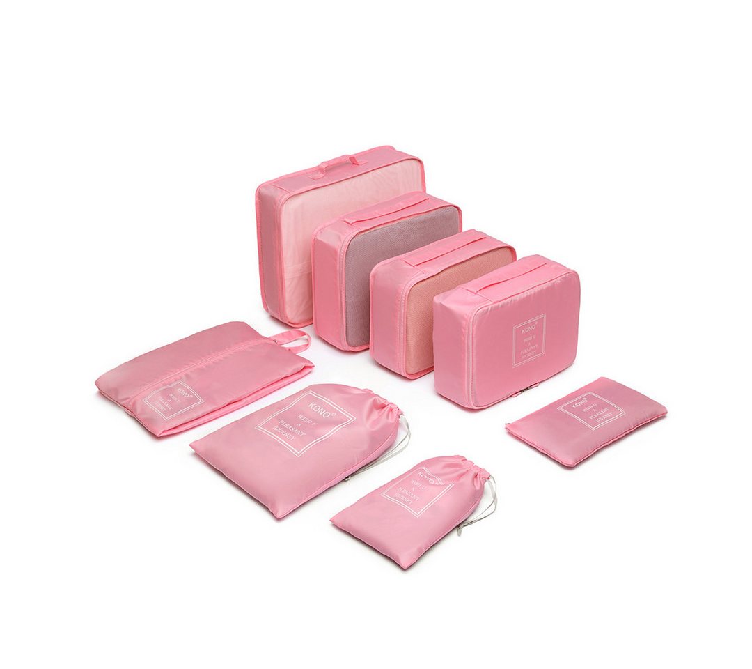 KONO Kofferorganizer Organizer Set 8-teilig für Koffer Kleidung platzsparend verpacken Bild 5