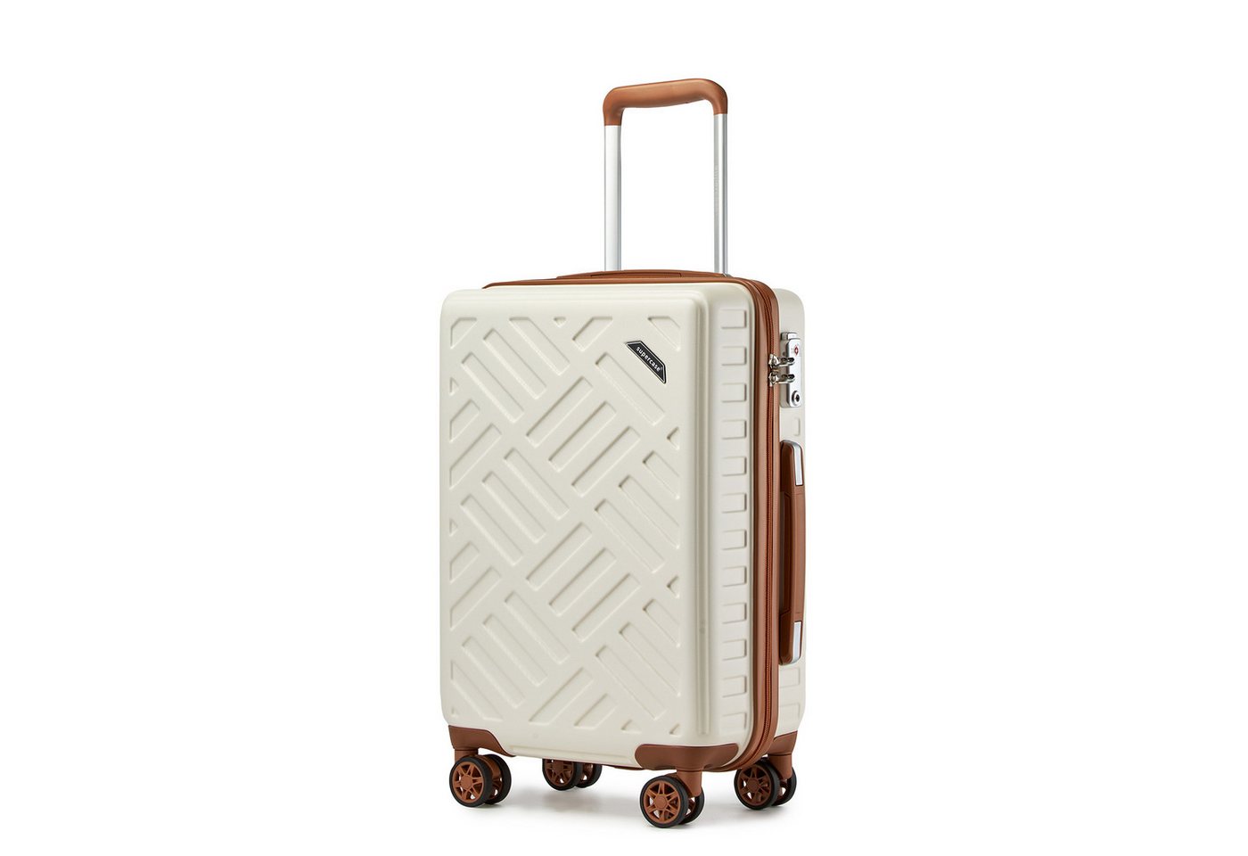 Supercase Trolley Leichter Hartschalenkoffer mit 4 Rollen, TSA-Schloss, Teleskopgriff