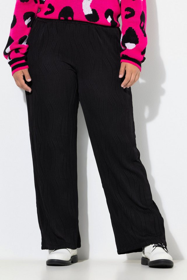 Angel of Style Funktionshose Hose weites Bein Struktur Elastikbund Bild 3