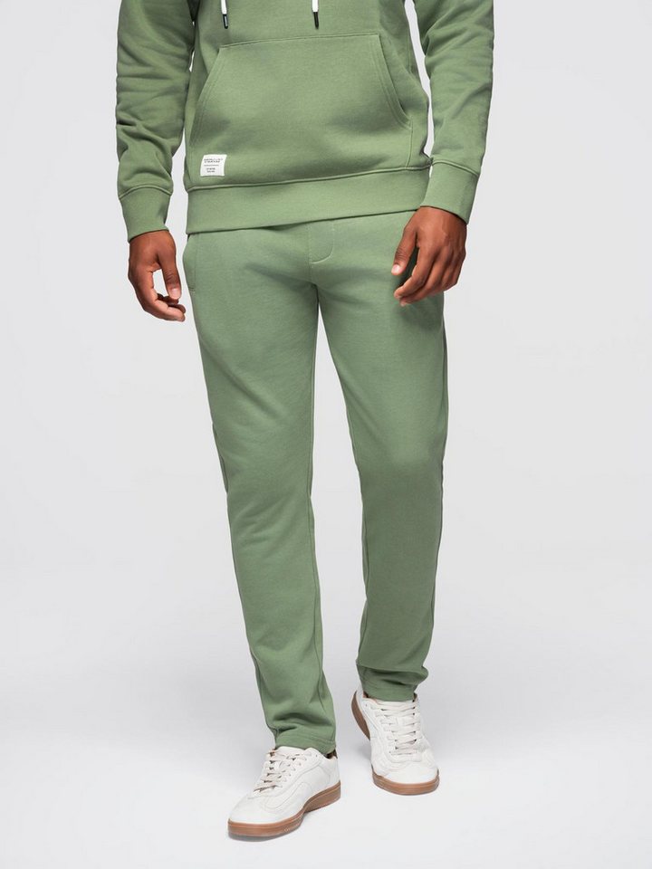 OMBRE Sweatanzug Herren Sweatanzug Bequem Baumwolle Regular Fit Grün M (kein Set, 1-tlg., Komplet) Bild 5