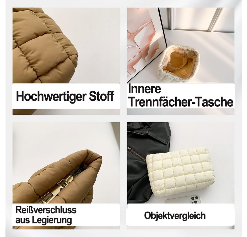 Agger Kosmetiktasche faltbarer Kulturbeutel,Kulturbeutel für Damen,Makeup-Pouch, Reisekosmetiktasche zum Aufbewahren von Make-up, Parfüm, Brille etc Bild 5