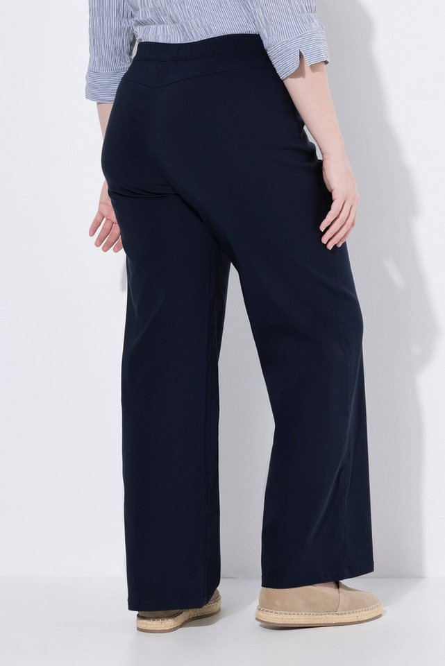 Ulla Popken Funktionshose Bengalinhose Mary weites Bein Elastikbund Stretch Bild 2