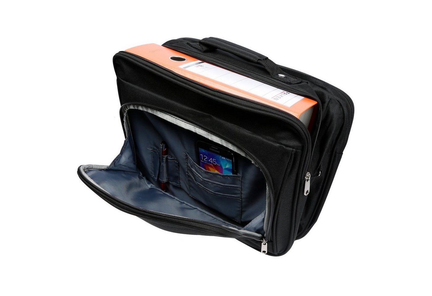 Christian Wippermann Pilotenkoffer große Herren Tasche Umhängetasche Schultertasche Bag, 0 Rollen, Messenger