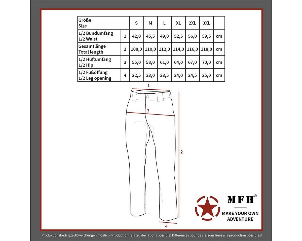 MFH Outdoorhose Bundeswehr Hose, Einsatz/Übung, flecktarn Bild 4