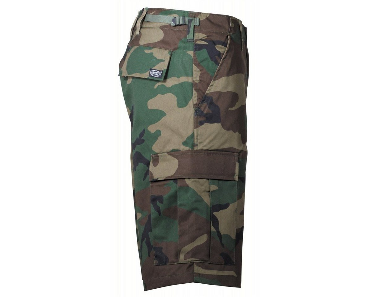 MFH Outdoorhose US Bermuda, BDU, woodland, mit Seitentaschen Bild 2