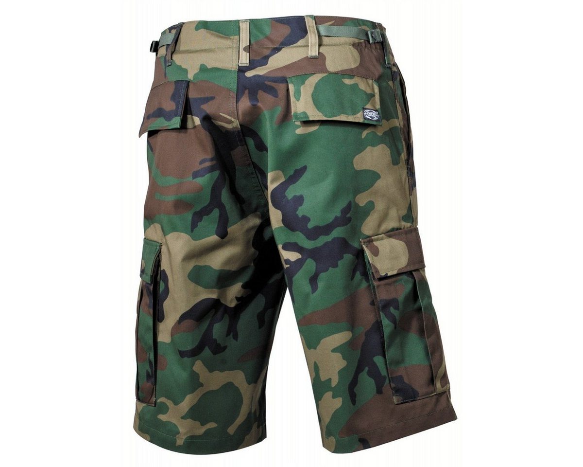 MFH Outdoorhose US Bermuda, BDU, woodland, mit Seitentaschen Bild 3