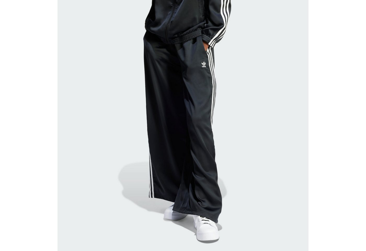 adidas Originals Stoffhose ADICOLOR SATIN WIDE LEG TRAININGSHOSE (1-tlg)