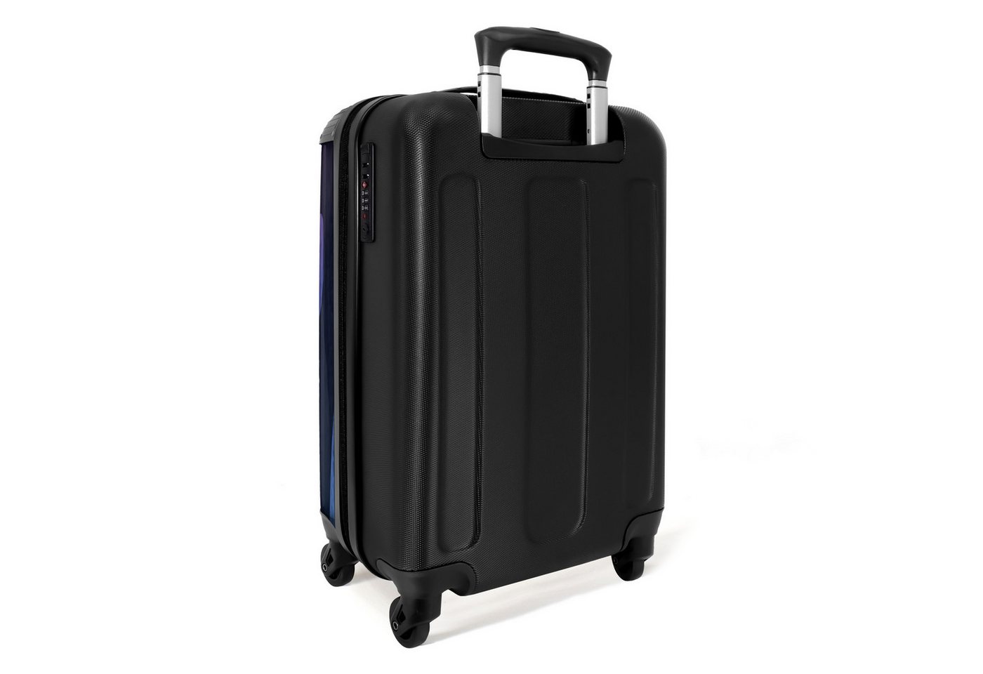 NoBoringSuitcases.com© Hartschalen-Trolley Zebramuster mit rosa und lila 55x35x20cm, Handgepäck Koffer & Trolleys, Luggage, Reisekoffer Frauen