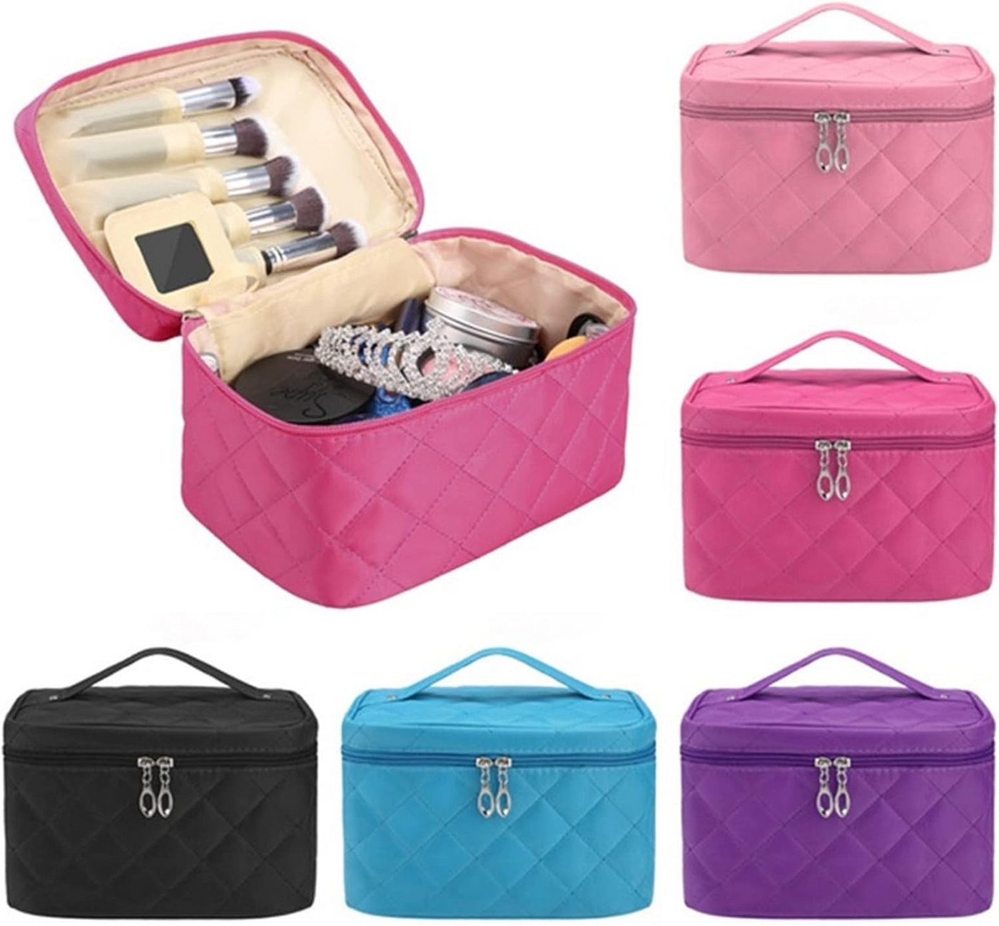 LIANNA Kosmetiktasche Kosmetik-Kassette Große tragbare Kosmetiktasche - Schutz vor Wasser, (Set, 1-tlg., Gr. ca. B/H/T27/17/6 cm), einfach Perfekt für Reisen, Zuhause und Büro