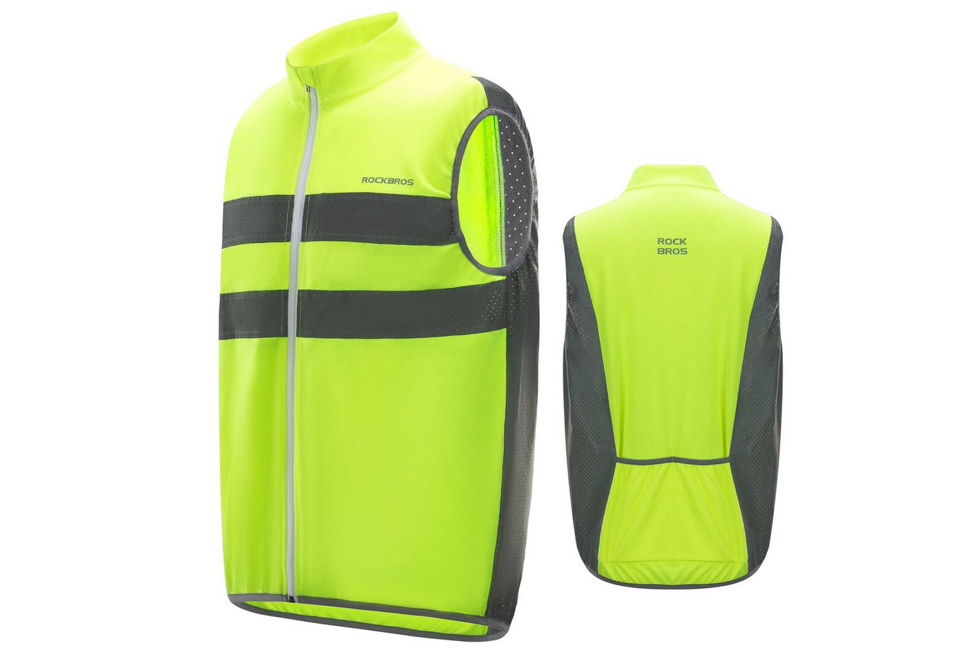 ROCKBROS Fahrradjacke Reflektierende Fahrradweste, reflektierend, atmungsaktiv, winddicht Bild 5