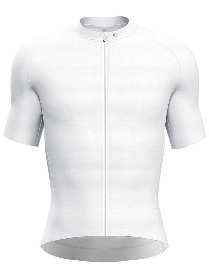 Wulibike Radtrikot Kurzarm atmungsaktiv Sommer Mesh Reflektoren Silikon-Grip Slim Fit (1-tlg) Reflektoren, rutschfestes Silikonband