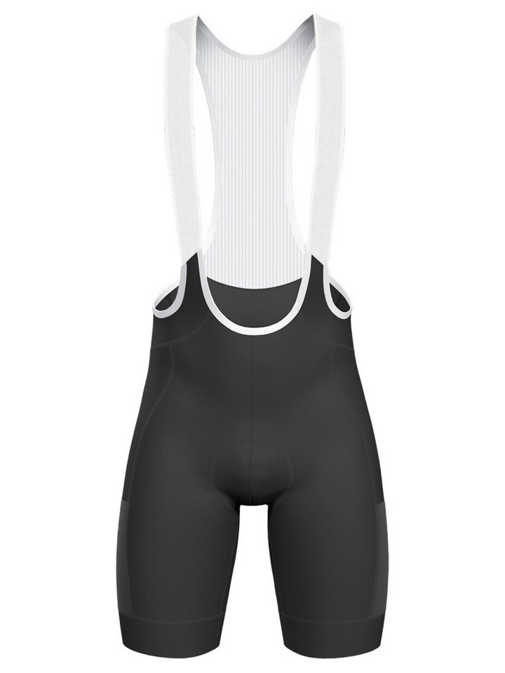 Wulibike Radhose Herren, Muskelunterstützend 3D-Sitzpolster 3 Taschen (1-tlg) atmungsaktive Mesh-Hosenträger, reflektierende Sicherheitsdetails Bild 3