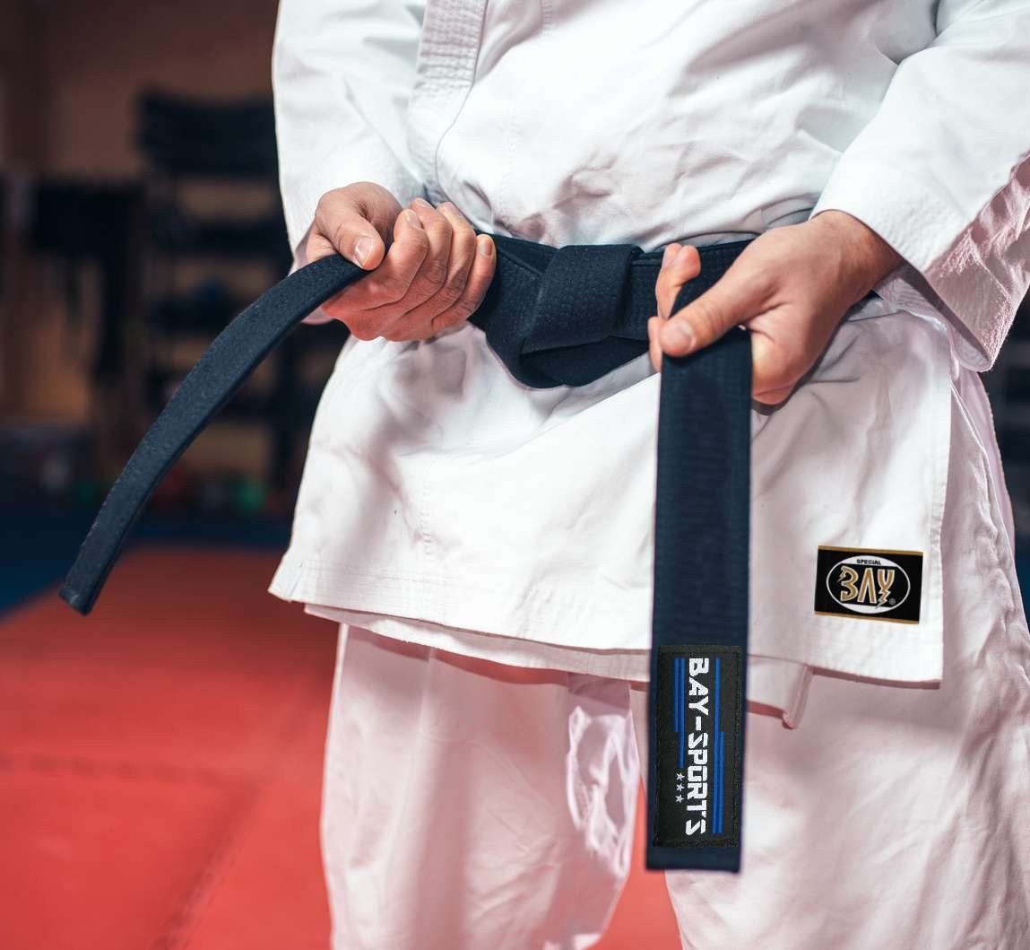 BAY-Sports Karateanzug Budogürtel Karategürtel Kampfsportgürtel orange Budogürtel, Judogürtel, Taekwondogürtel, Länge 160 cm - 350 cm
