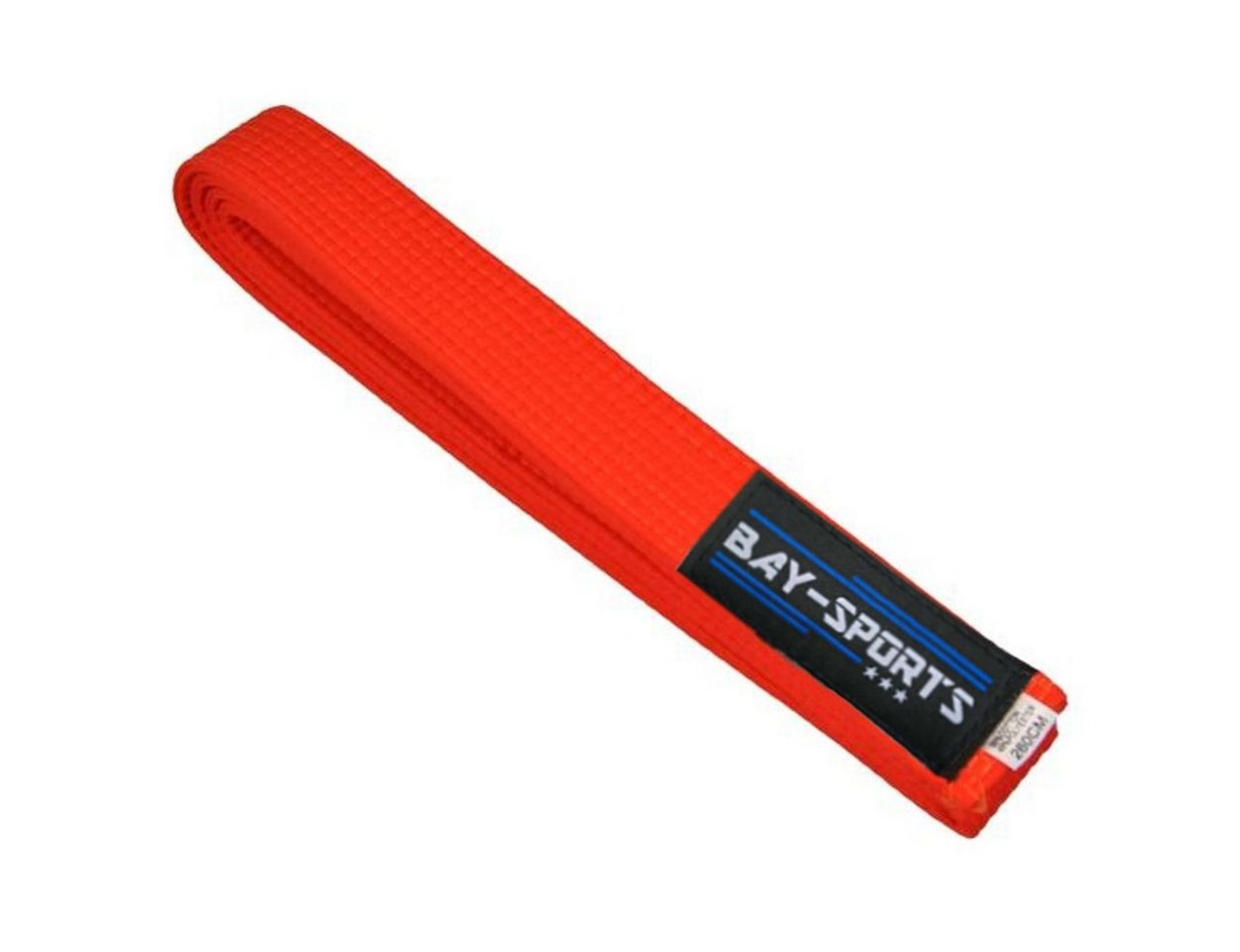 BAY-Sports Karateanzug Budogürtel Karategürtel Kampfsportgürtel orange Budogürtel, Judogürtel, Taekwondogürtel, Länge 160 cm - 350 cm Bild 4