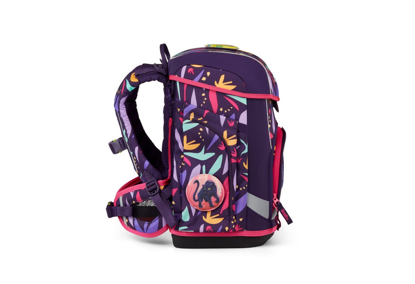ergobag Schulranzen Schulranzen-Set CUBO LIGHT AmBärzonas 5-teilig, 25/26 (5-teilig), Superleicht, Hugging-Rückensystem, für kleine/schmale Kinder