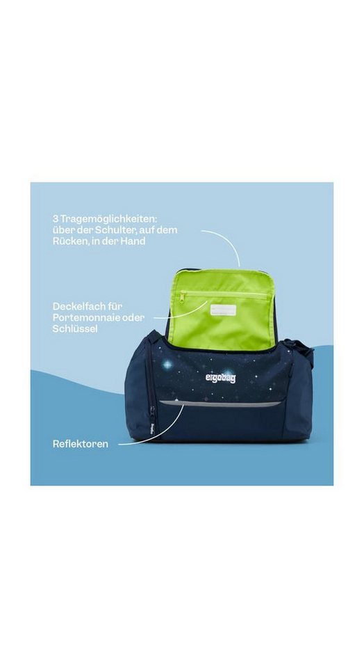 ergobag Schulranzen Sporttasche PerlentauchBär, 25/26 (1 Stück), mit Nassfach, Schuhfach, Schultasche, Sportbeutel Bild 5