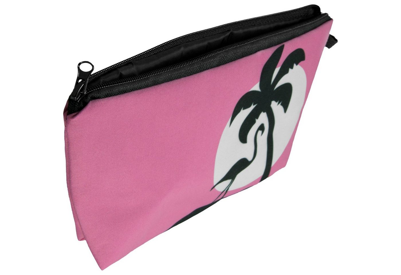 cosey Kosmetiktasche Make-up Tasche, Schminktasche und Kulturbeutel – Flamingo Design (Einzelprodukt, 1 Stück) Bild 4