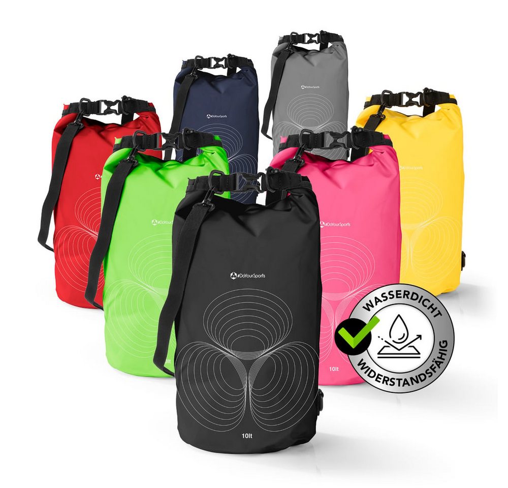 #DoYourSports Aufbewahrungstasche PVC dry bag 5-20L inkl. Nylongurt, Skifahren Camping Bergsteigen Abenteuer wasserdicht UV-Schutz Bild 2