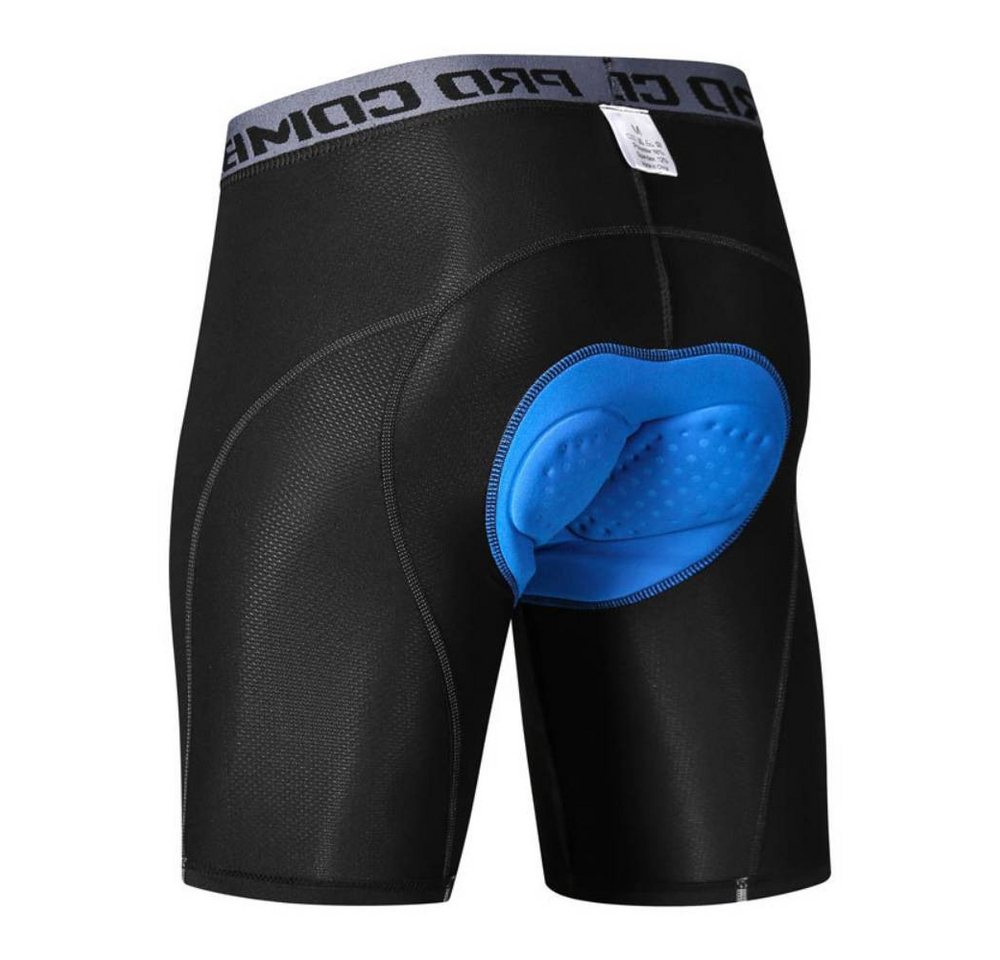 Blusmart Radlerhose Gepolsterte Radunterwäsche für Damen und Herren (Stoßfest, atmungsaktiv, Schnelltrocknend, elastisch) Radsportshorts Fahrradhosen mit 4D Gel Sitzpolster Bild 2