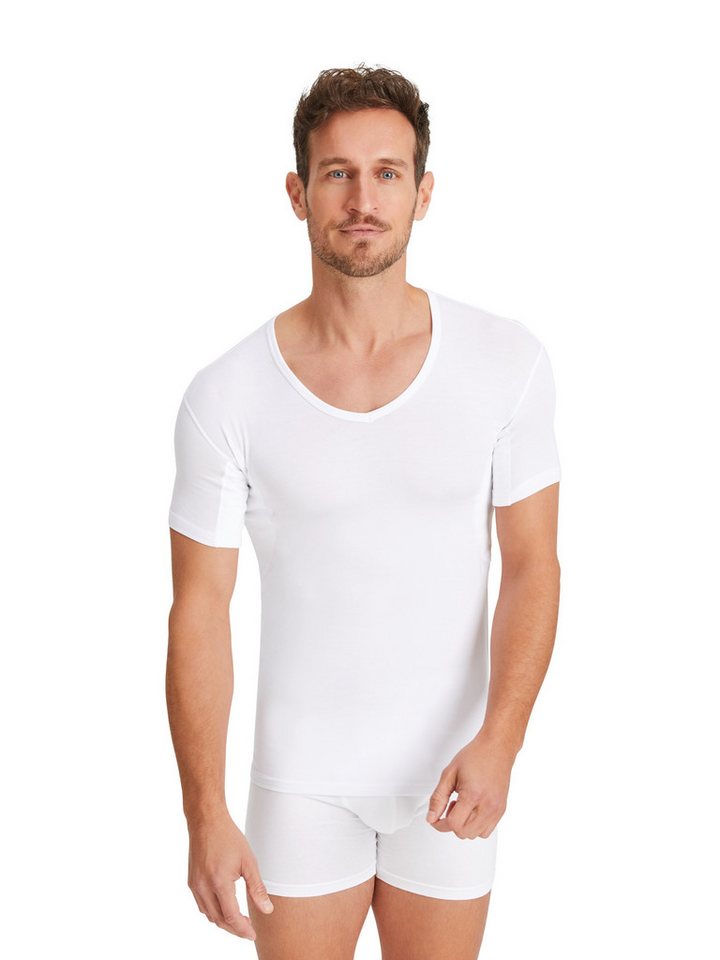FINN Design Funktionsunterhemd Wasserabweisendes Anti-Schweiß Shirt Herren mit V-Ausschnitt Schutz vor Schweißflecken und Schweißgeruch am gesamten Oberkörper Bild 5