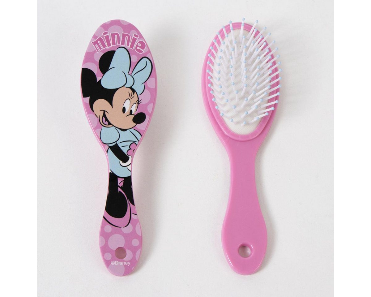Disney Minnie Mouse Kulturbeutel - Kinder Waschset Haarbürste Handtuch Travel Zubehör (3-tlg)