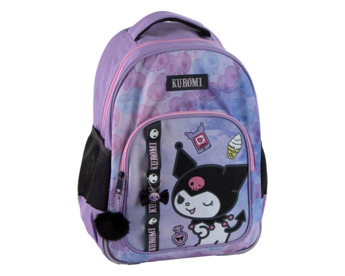 Hello Kitty Schulrucksack Kuromi Rucksack Kinder 42 cm für Mädchen Schule (1-tlg), Für Schule Freizeit und Reise