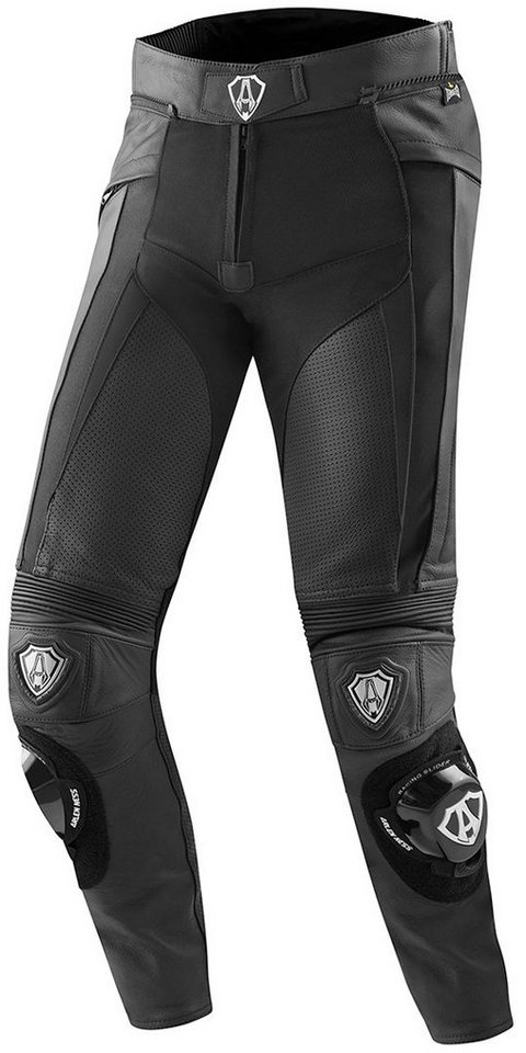 Arlen Ness Motorradhose Sugello Motorrad Lederhose Knieprotektoren enthalten,Knieschleifer enthalten Bild 2