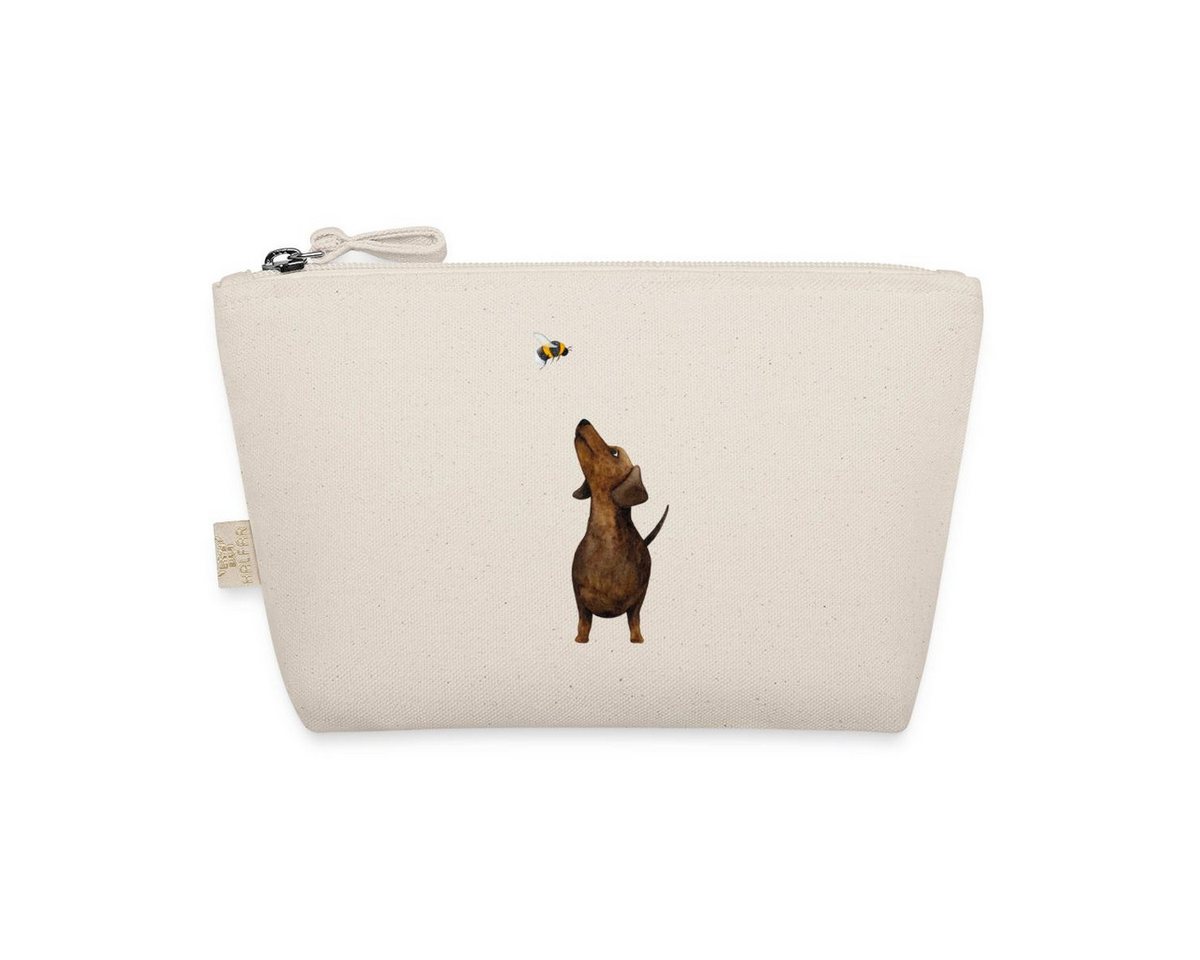 Spreadshirt Kosmetiktasche Dackel mit Hummel Süßestes Dackel Geschenk Täschchen (1-tlg) Bild 2