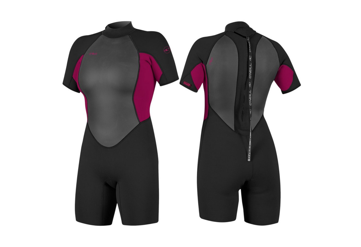 O'Neill Neoprenanzug O'NEILL WMS REACTOR-2 Neoprenanzug 2mm Damen Shorty Wetsuit Backzip Bild 2