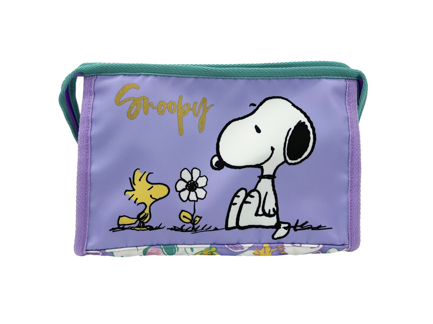 Snoopy Kulturbeutel Snoopy Necessaire Kulturtasche Kosmetiktasche mit Griff Reiseetui