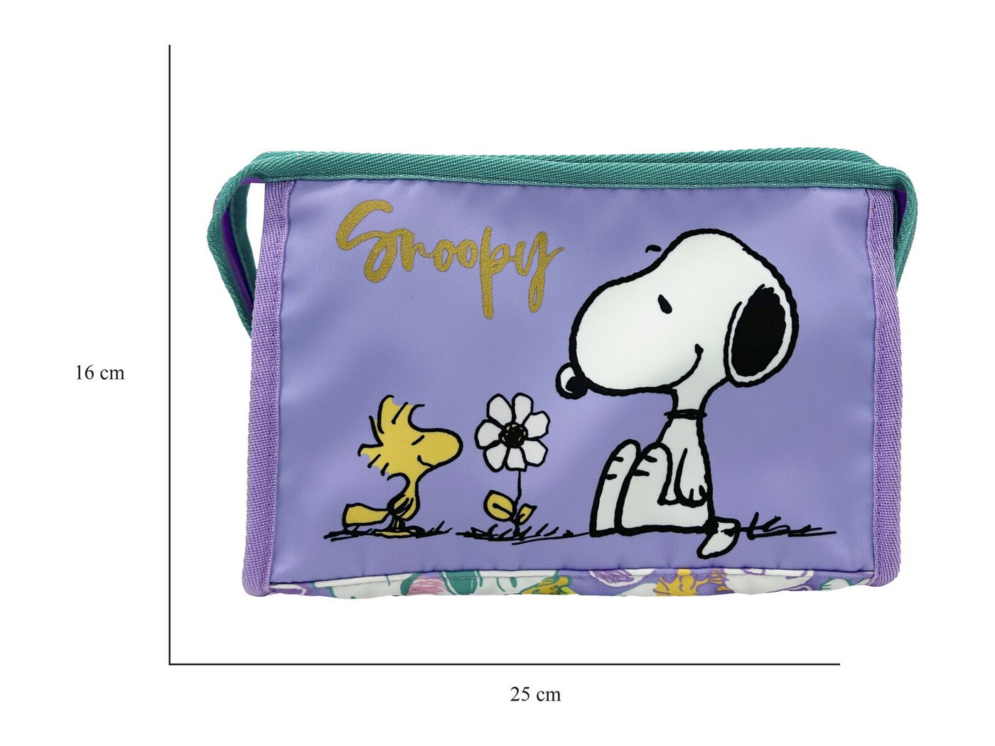 Snoopy Kulturbeutel Snoopy Necessaire Kulturtasche Kosmetiktasche mit Griff Reiseetui Bild 3