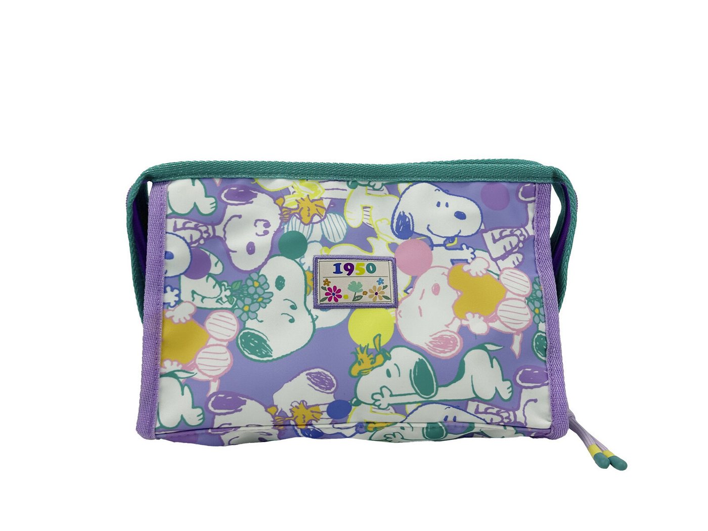 Snoopy Kulturbeutel Snoopy Necessaire Kulturtasche Kosmetiktasche mit Griff Reiseetui Bild 4