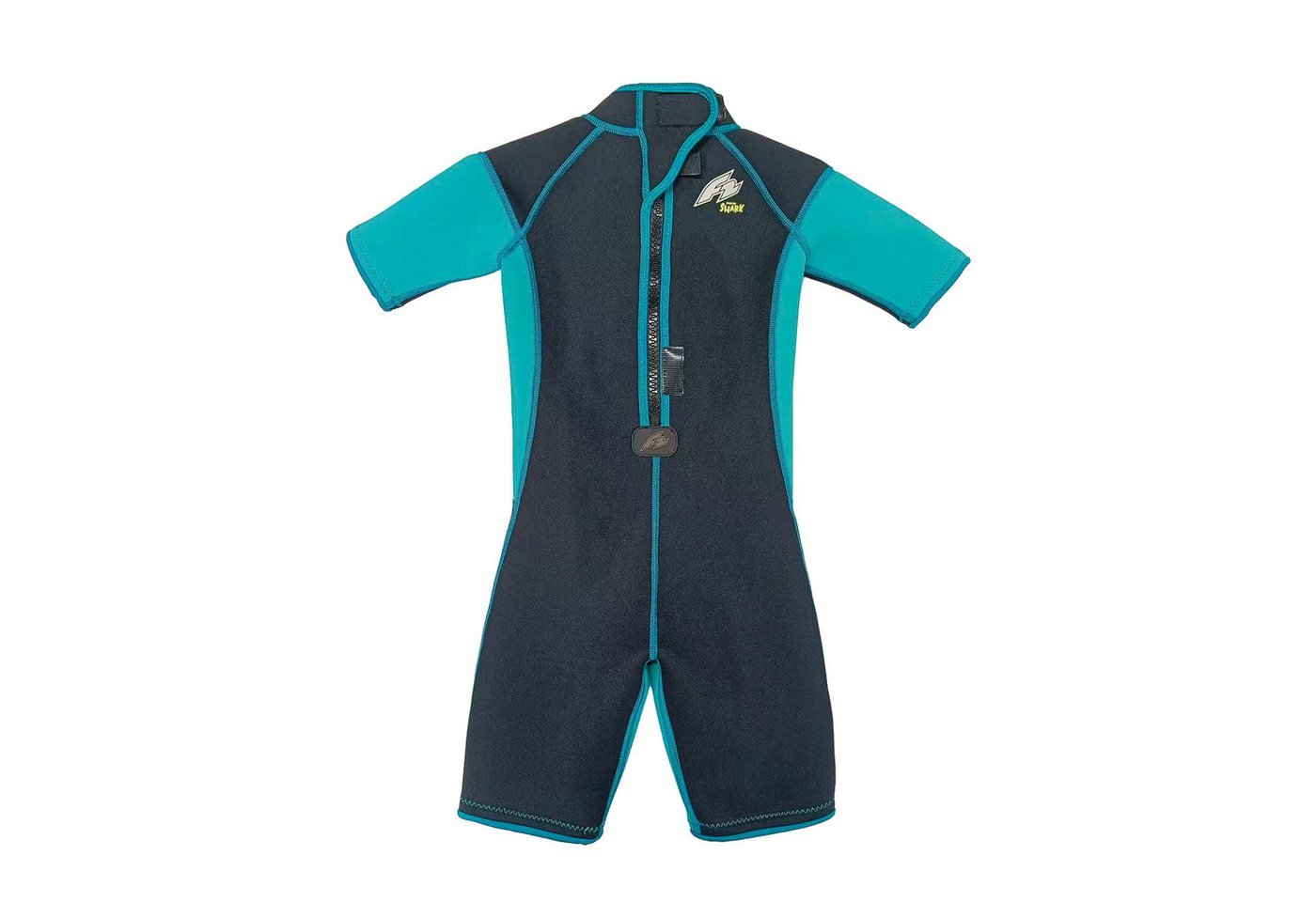 F2 Neoprenanzug F2 Junior Neopren Anzug Shark Shorty Kurz 4 yrs Türkis Bild 2