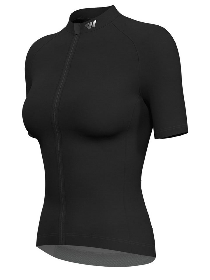 Wulibike Radtrikot Damen, Fahrradtrikot Classic Kurzarm Slim Fit mit Frontreißverschluss (1-tlg) Elastischer Schnelltrocken-Stoff, 3 Taschen & Reflektoren Bild 3
