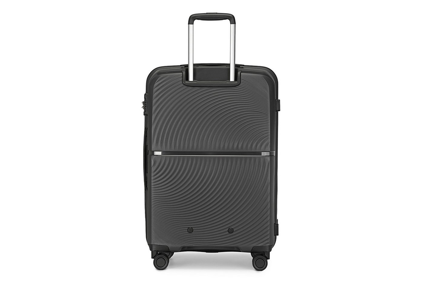 British Traveller Koffer Hartschale Koffer Trolley PP Handgepäck Reisekoffer mit 4 Spinnerräder Bild 4