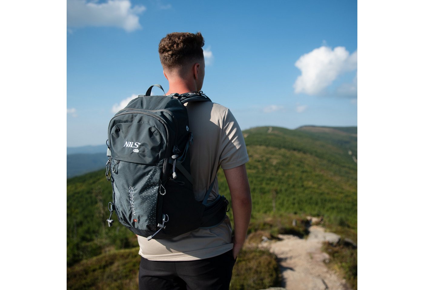NILS CAMP Wanderrucksack Outdoorrucksack Travelrucksack Rucksack WAYFARER 35L, mit Regenschutz Bild 2
