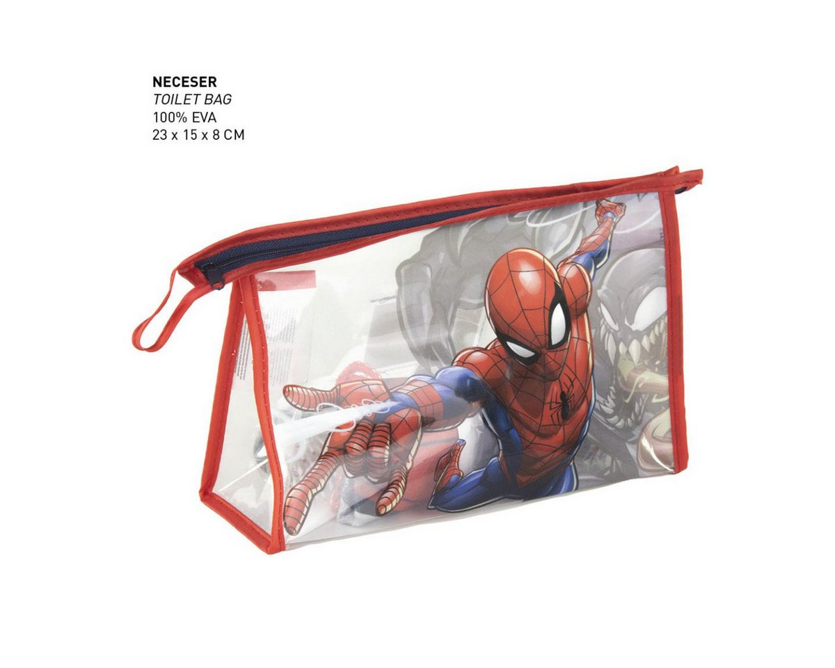 Spiderman Kulturbeutel - Kinder Kulturtasche Waschtasche Kosmetiktasche Reiseaccessoire (3-tlg) Bild 4