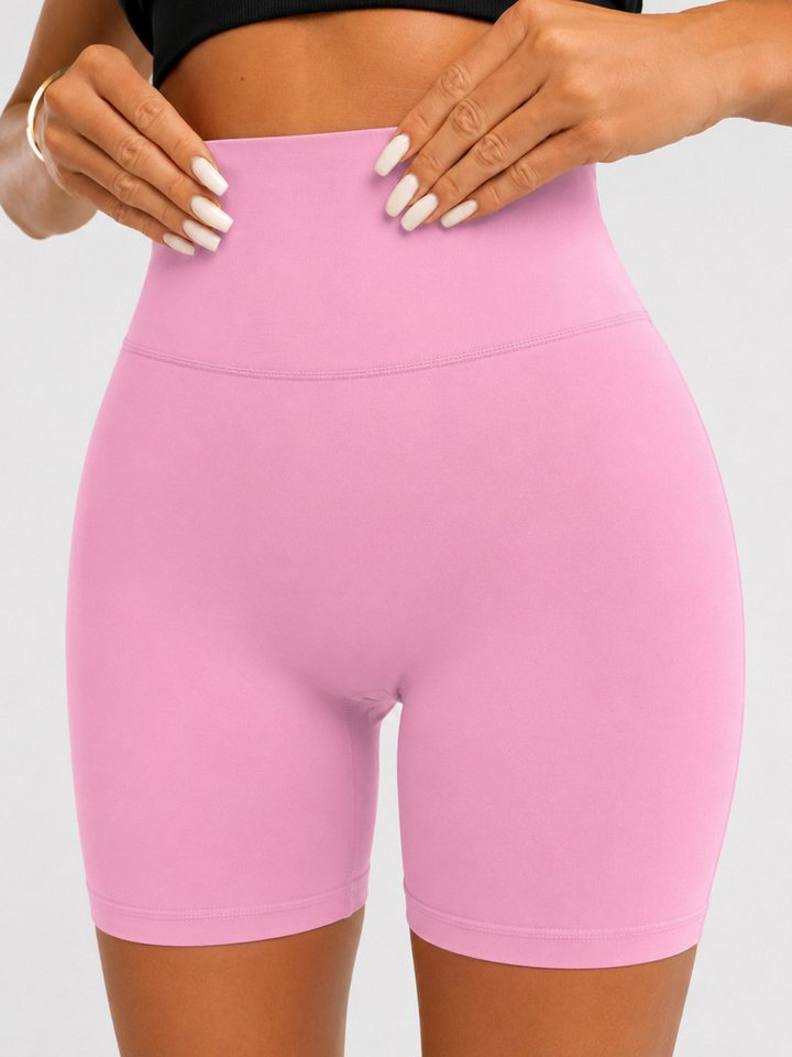 FemmeTone Radlerhose »Skin-Touch« – Nahtlose Yoga-Shorts, High-Waist & blickdicht Kurze Shaping-Tights – Seamless Leggings, Bauch-Weg Bild 3