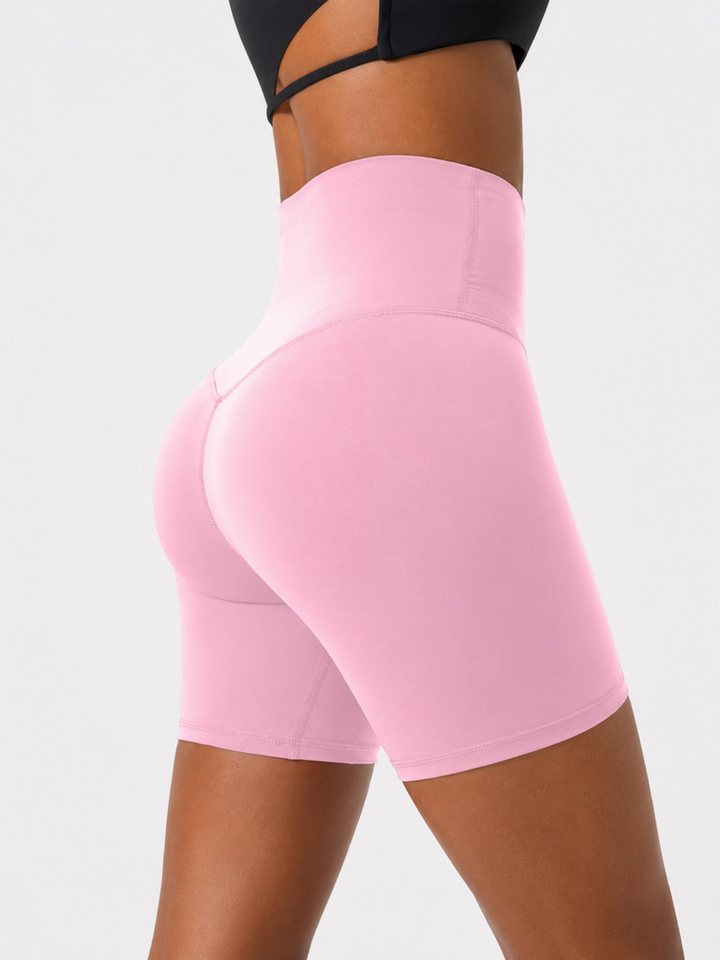FemmeTone Radlerhose »Skin-Touch« – Nahtlose Yoga-Shorts, High-Waist & blickdicht Kurze Shaping-Tights – Seamless Leggings, Bauch-Weg Bild 5