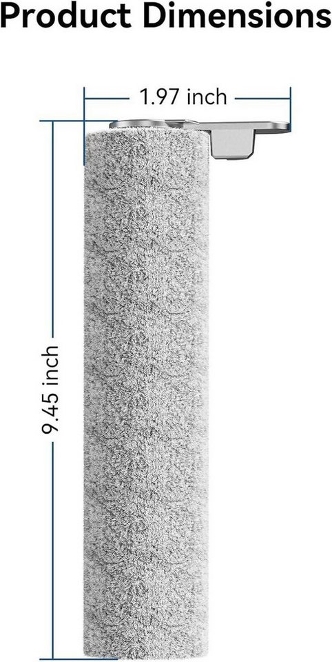 FELIXLEO Staubsaugerzubehörtasche ED12 Pro Ersatzbürste für kabellose Nass-Trockensauger (1-tlg) Bild 5