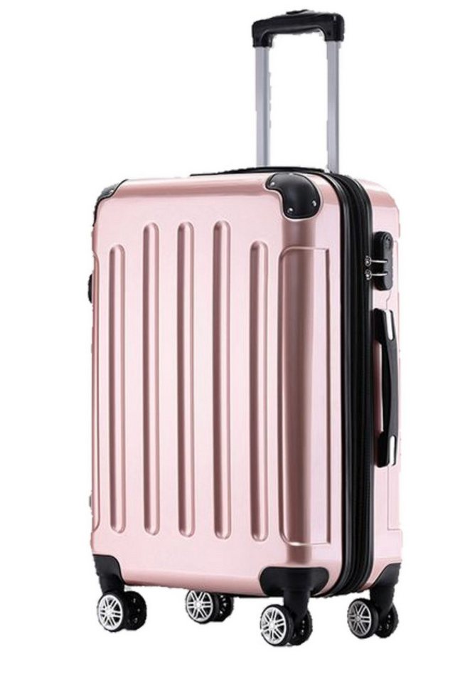 Beibye Koffer Trolley Koffer - Light - 4 Rollen - drei Größen - Farbe: rosengold Bild 2