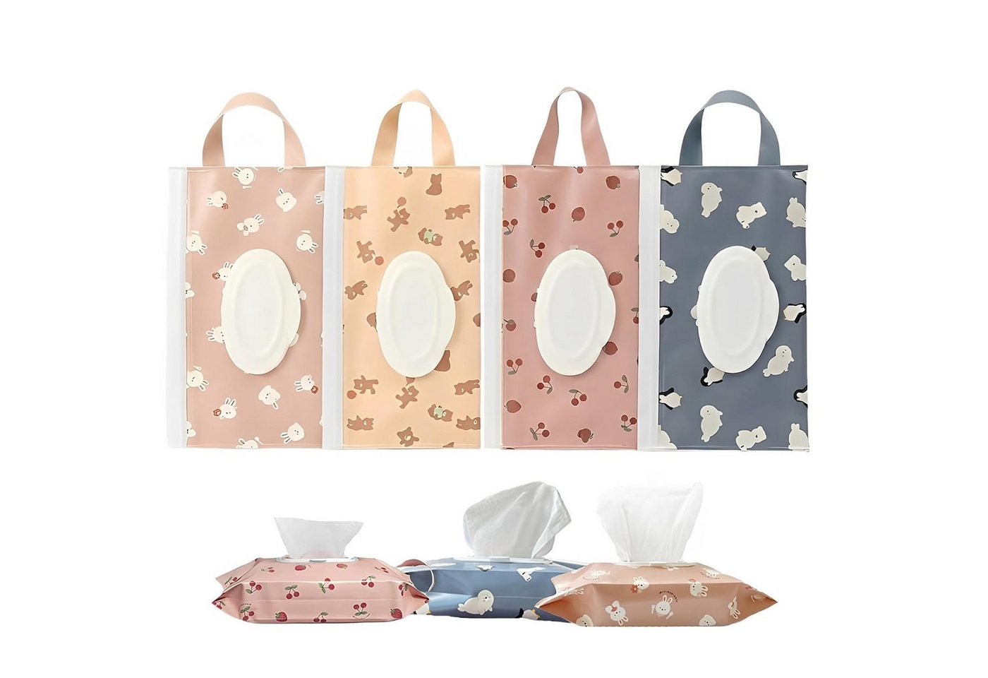 FELIXLEO Windeltasche 4er Pack Feuchttuecher Tasche Wiederverwendbare Feuchttuecher Box (1-tlg) Bild 5