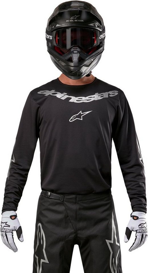 Alpinestars Motocross-Shirt Fluid Graphite Motocross Jersey Atmungsaktiv Bild 2