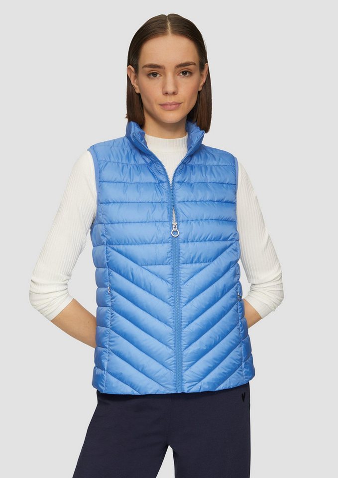 s.Oliver Outdoorjacke Outdoor-Weste Leichte Steppweste mit Stehkragen Bild 4
