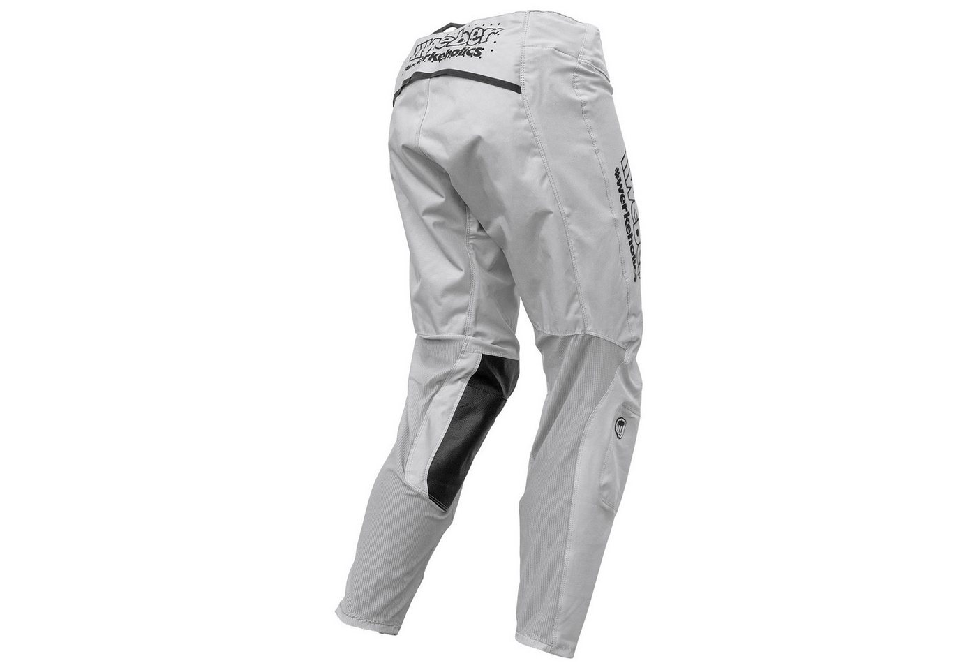 Weber GmbH Motorradhose Weber #Werkeholics Flow Hose weiß großzügige Stretch- und Belüftungszonen, Ledereinsätze im Kniebereich Bild 2