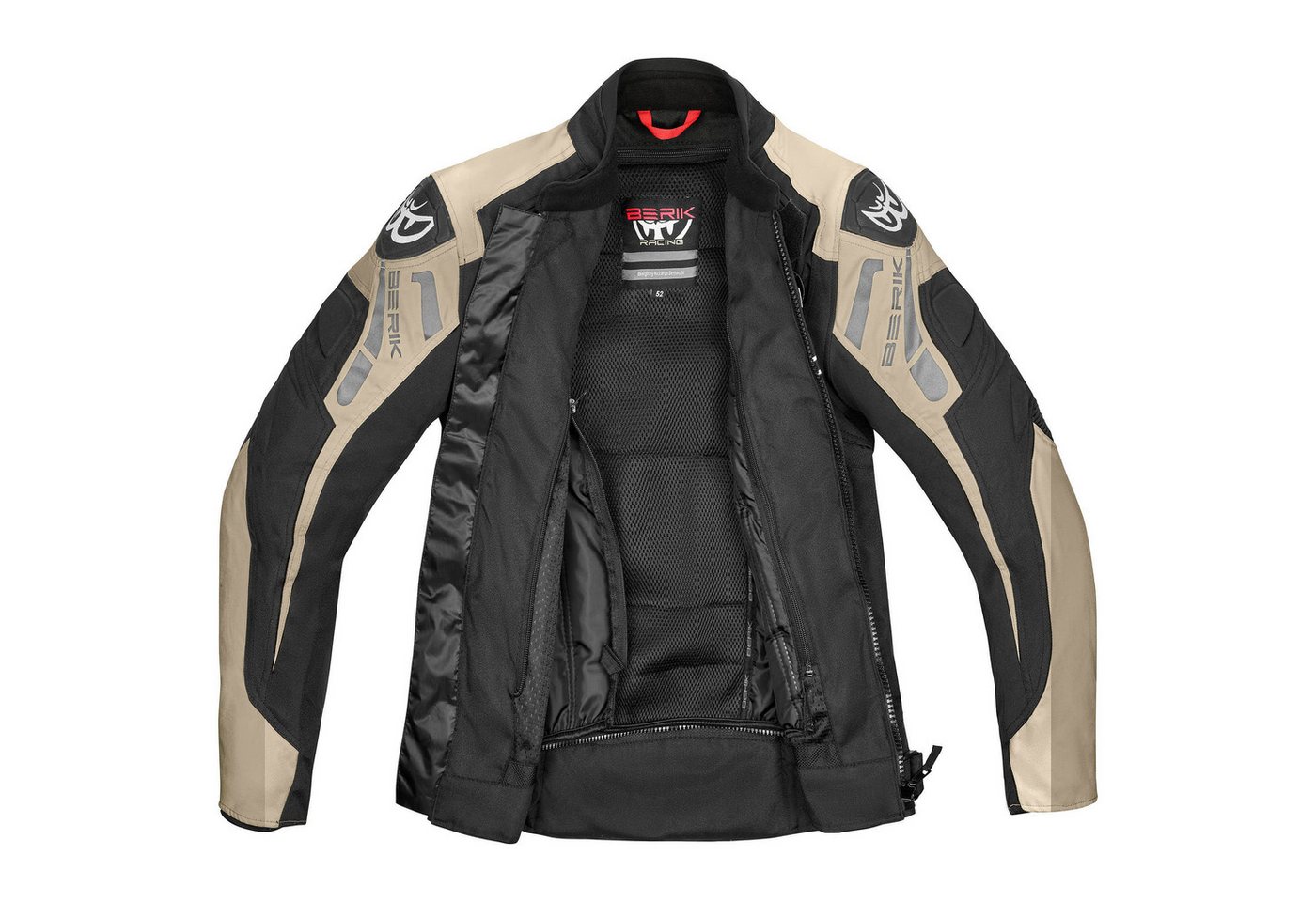 Berik Motorradjacke Amras wasserdichte Motorrad Textiljacke Verbindungsreißverschluss,Ellenbogenprotektoren enthalten,herausn Bild 3