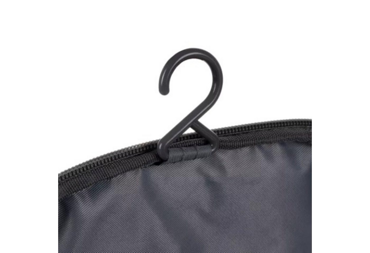 soulima Kosmetiktasche Hängende Kosmetiktasche Reise Kulturbeutel mit Thermofach Grau (Hängende Kosmetiktasche mit Thermofach und vielen Organizer-Fächern, Hängende Kosmetiktasche mit Thermofach und Organizer-Fächern), Wasserabweisend, 11 Fächer, Thermofach, Aufhängehaken Bild 4